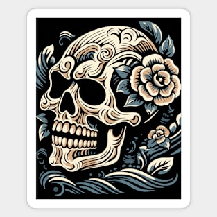 Skull- Full Tattoo Design 3 Magnet